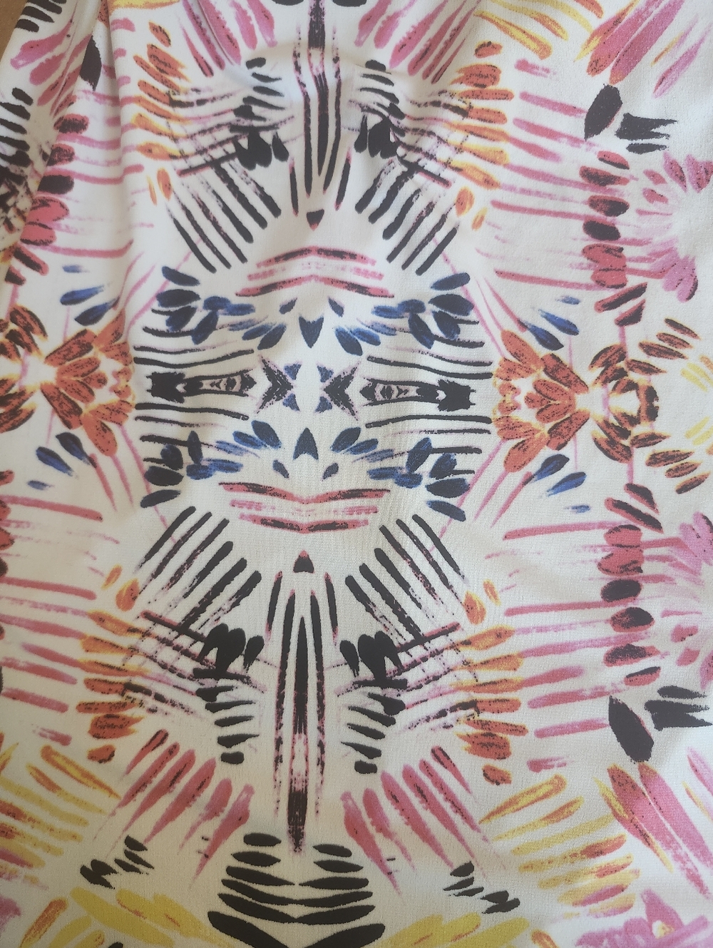 Ivanka Trump Razorback Halter Gold Ring Multicolor Abstract Print Maxi Dress S L - Picture 7 of 11